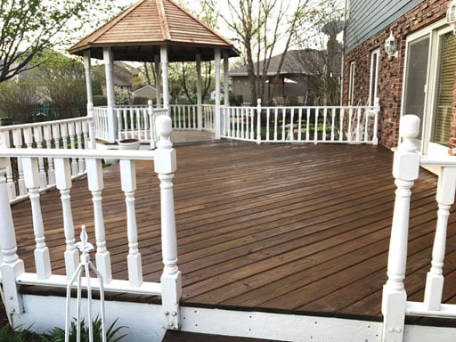 deck staining transparent color