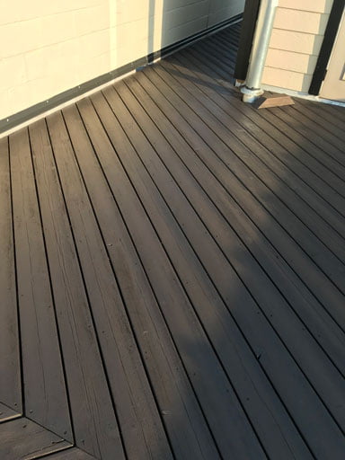 rooftop deck staining